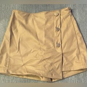 Zara faux leather skort